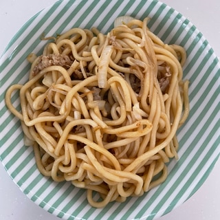 焼肉のタレで！焼うどん